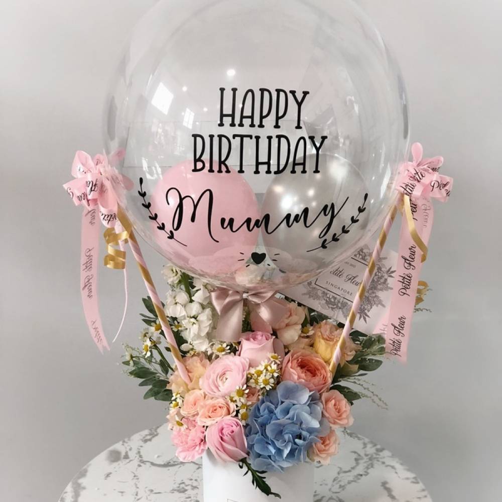 Hot Air Balloon - Fresh Flowers