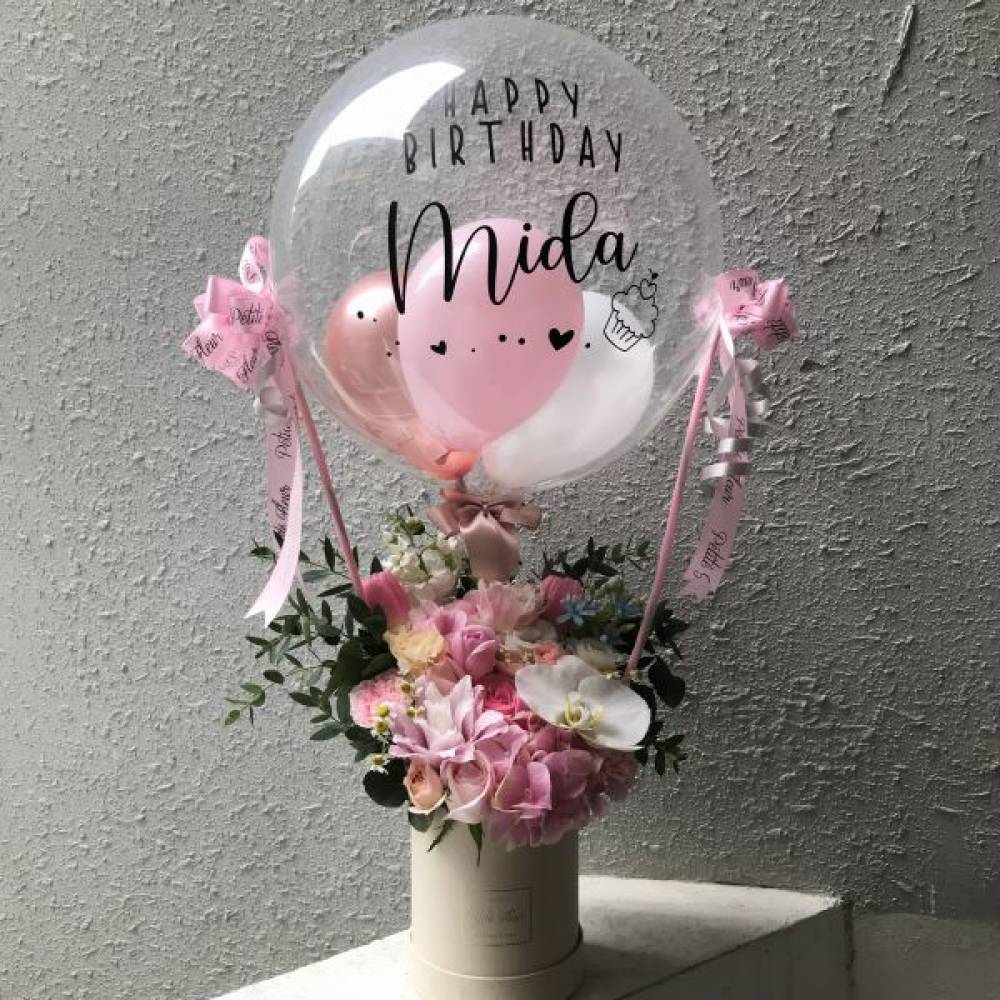 Hot Air Balloon - Fresh Flowers