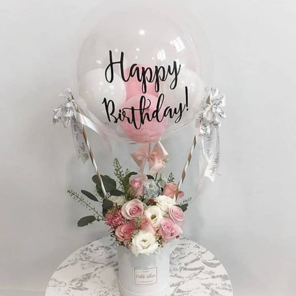 Hot Air Balloon - Fresh Flowers
