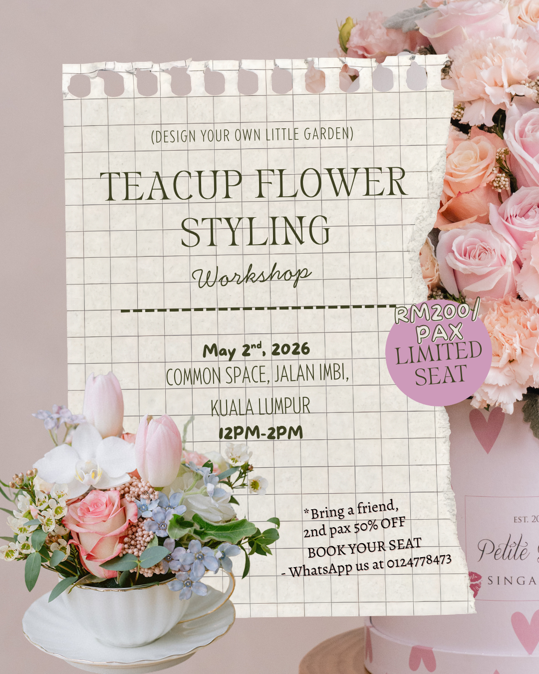 Teacup Flower Styling Workshop