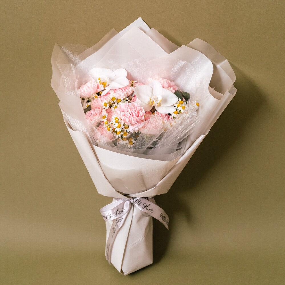 Carnation and Phalaepnosis Bouquet