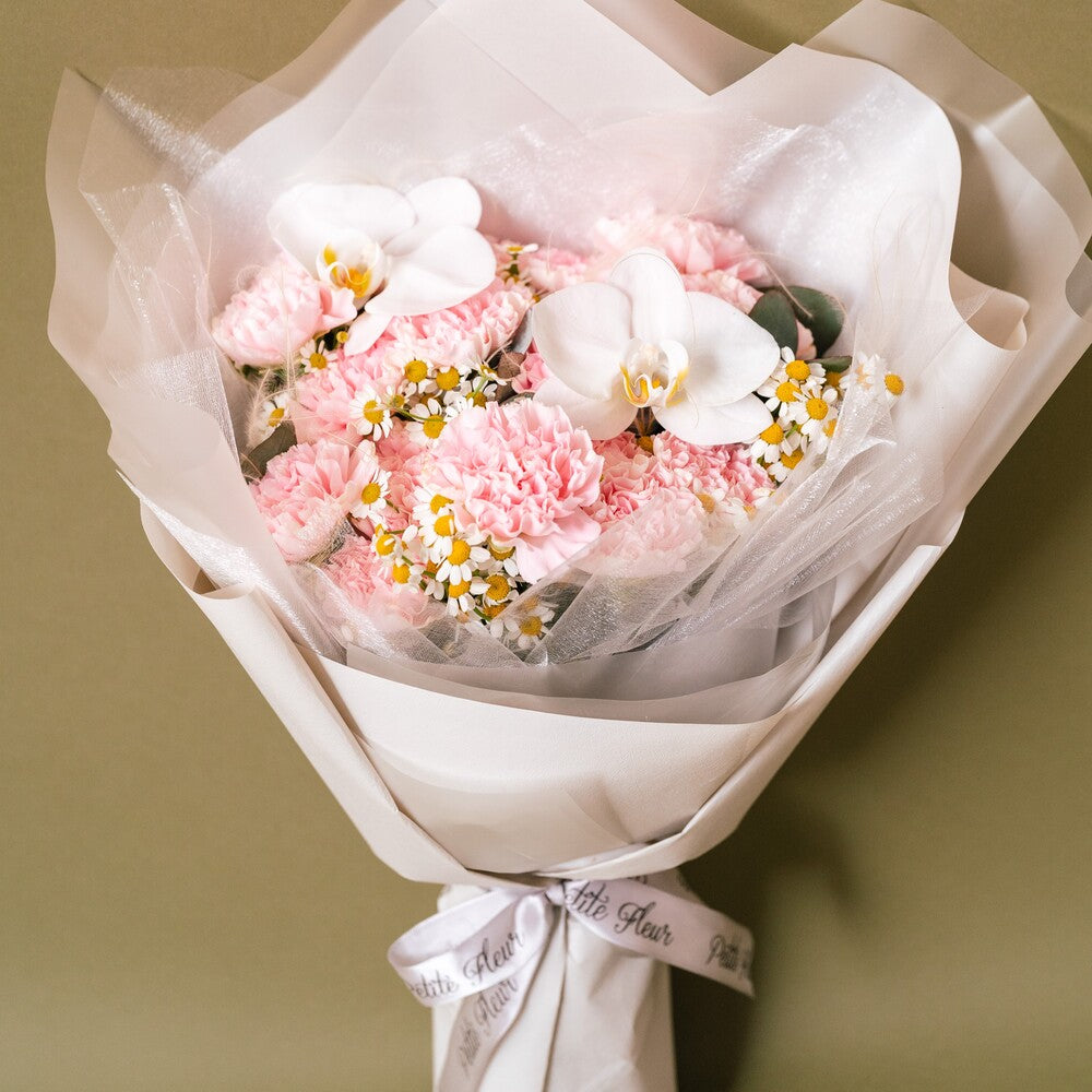 Carnation and Phalaepnosis Bouquet