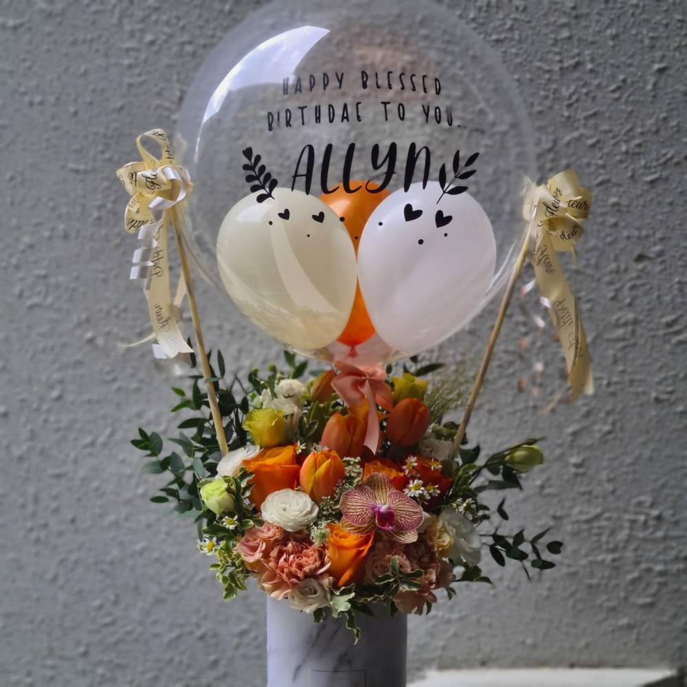 Hot Air Balloon - Fresh Flowers