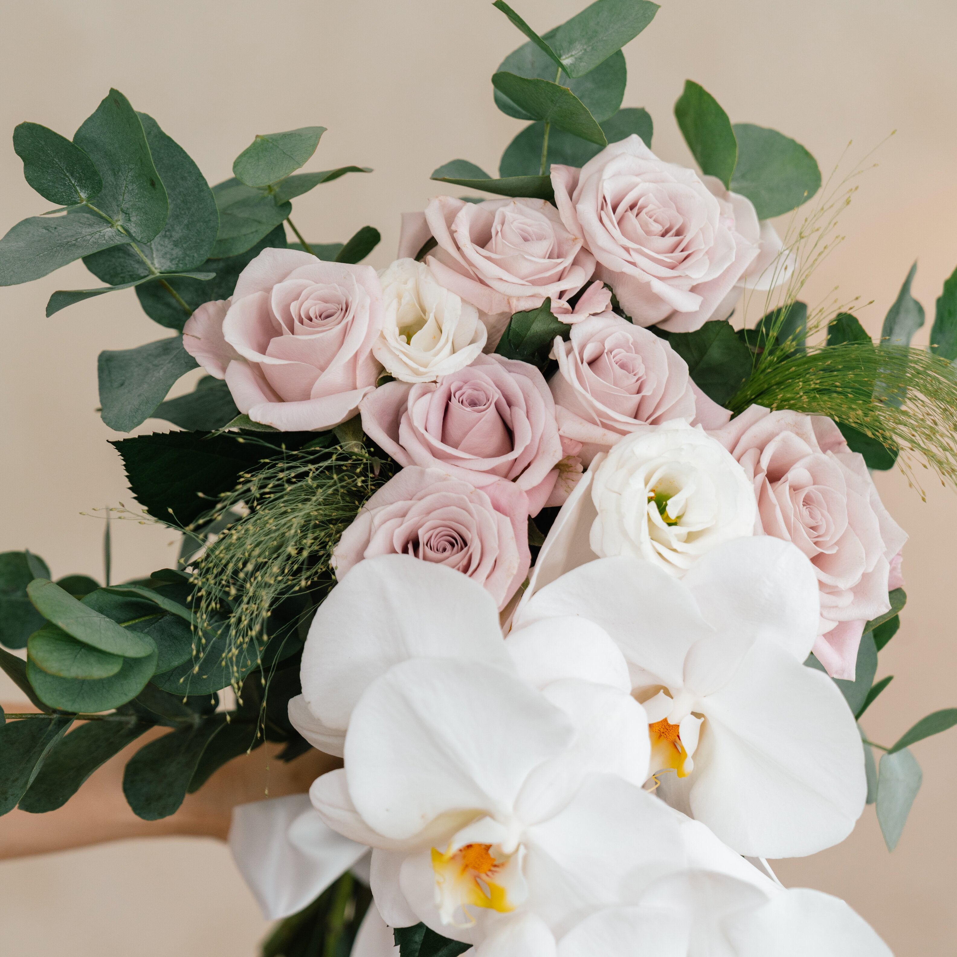 Orchid Veil Bridal Bouquet