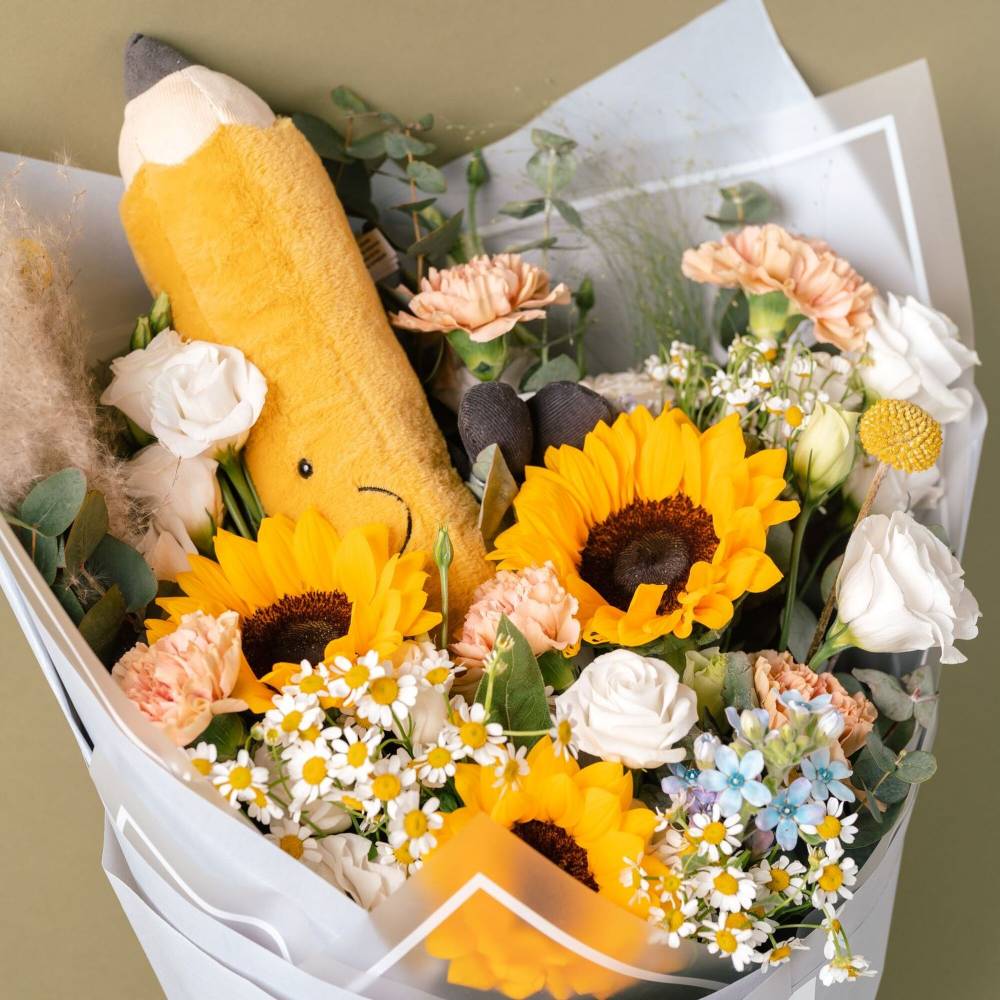 Sunflower Graduation Bouquet