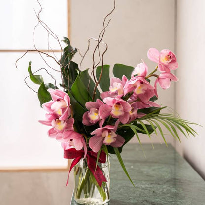 Dainty Pink Orchid Arrangement