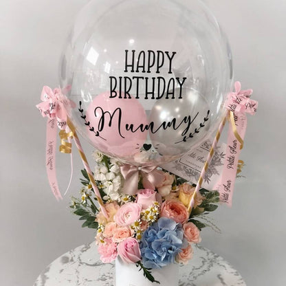 Hot Air Balloon - Fresh Flowers