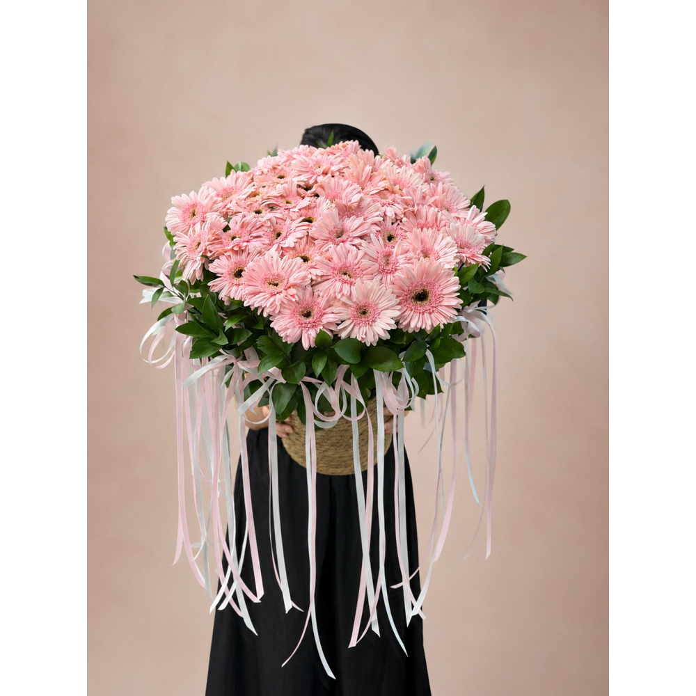 Gerbera Daisy Basket Arrangement