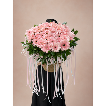 Gerbera Daisy Basket Arrangement