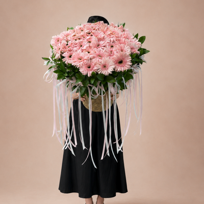 Gerbera Daisy Basket Arrangement