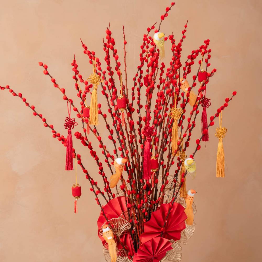 Graceful Pussy Willow Vase Arrangement