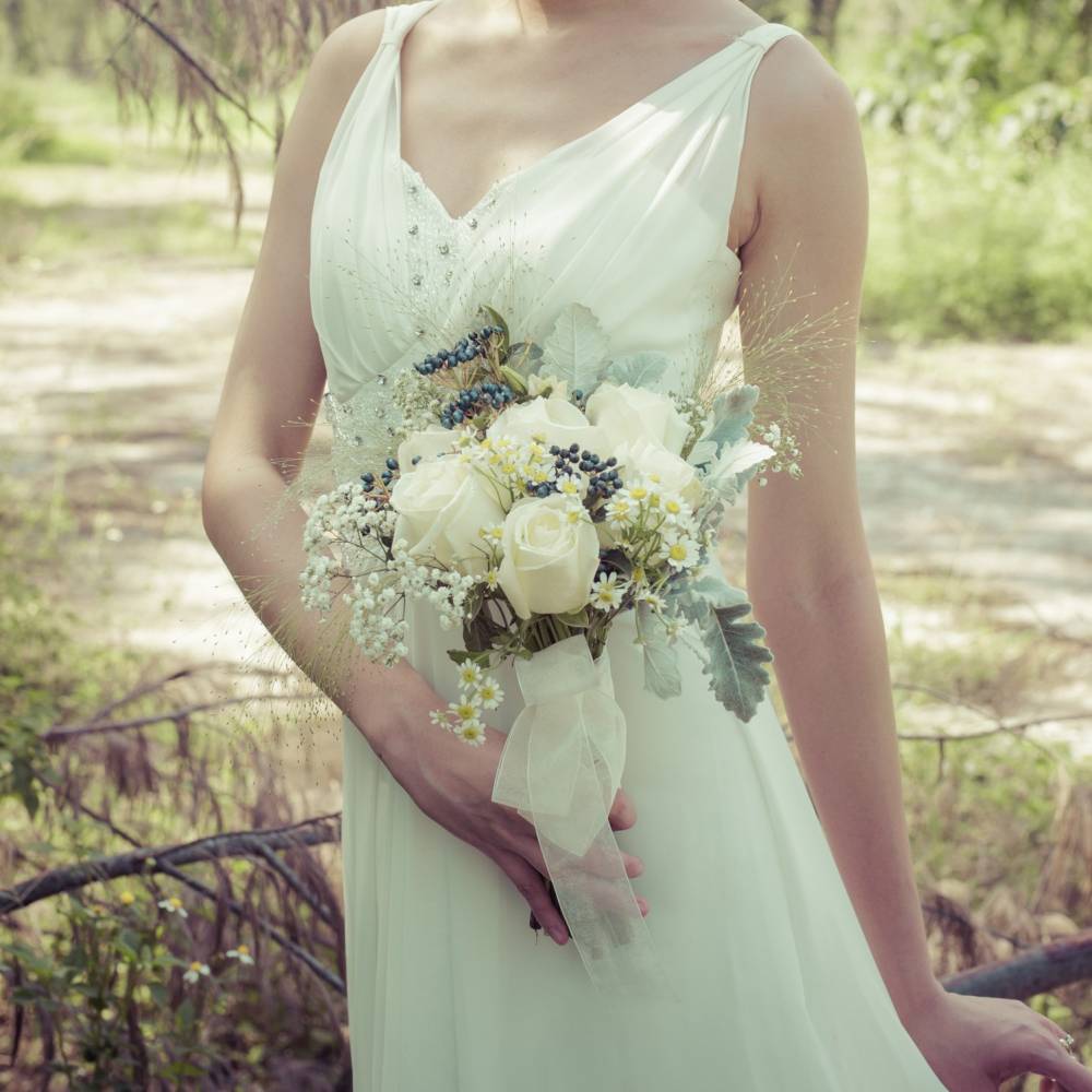 Simple Rose Bridal Bouquet