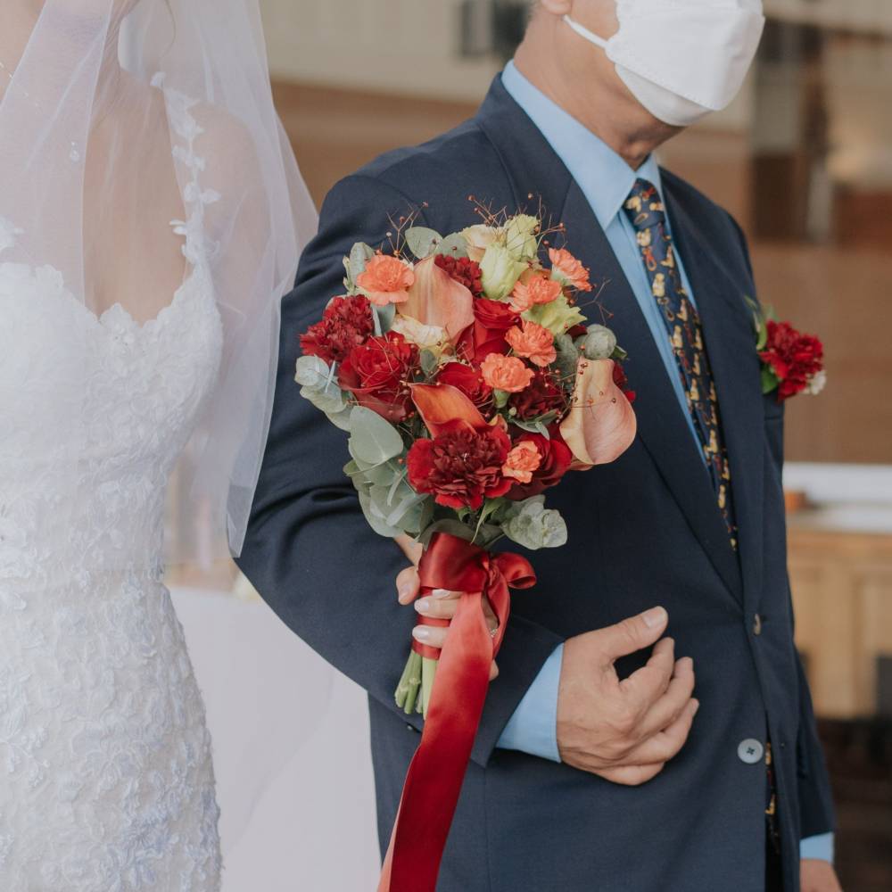 Scarlet Vow Bridal Bouquet