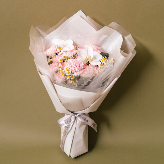 Carnation and Phalaepnosis Bouquet