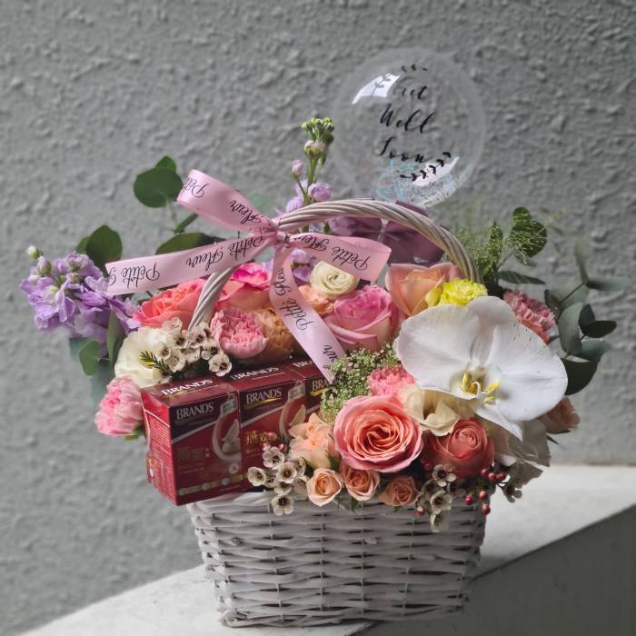 Get Well Soon Floral Basket