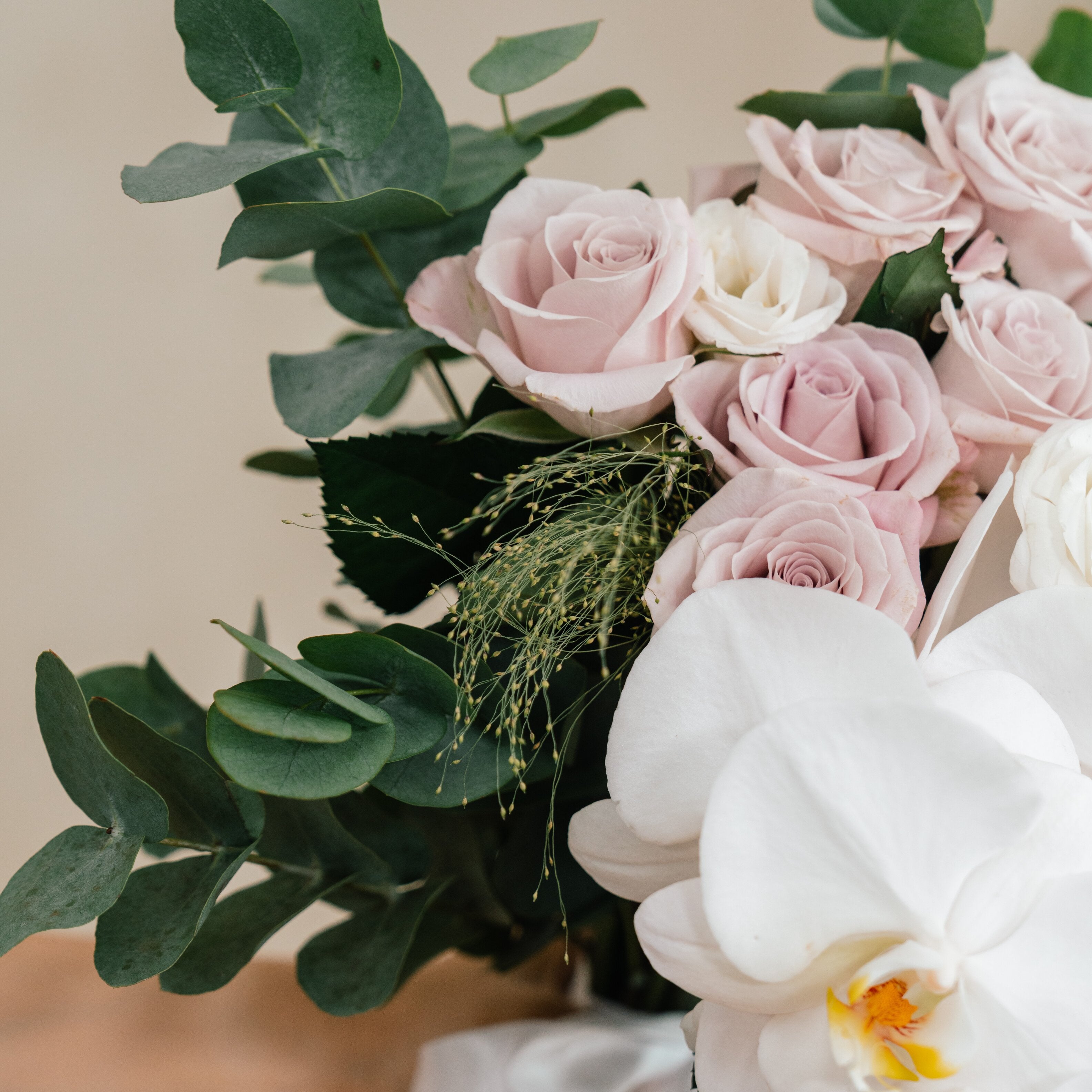Orchid Veil Bridal Bouquet