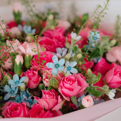 Spray Roses and Tweedia Bouquet